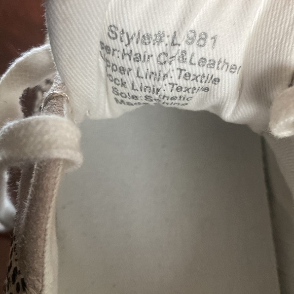 Madewell Leopard Print Sneakers - White and Tan Size 10 - Picture 8 of 8